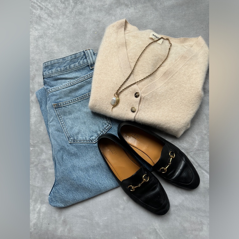 KHAITE Cream Cardigan